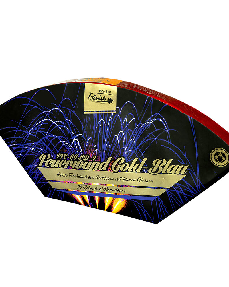 Feuerwand Gold-Blau
