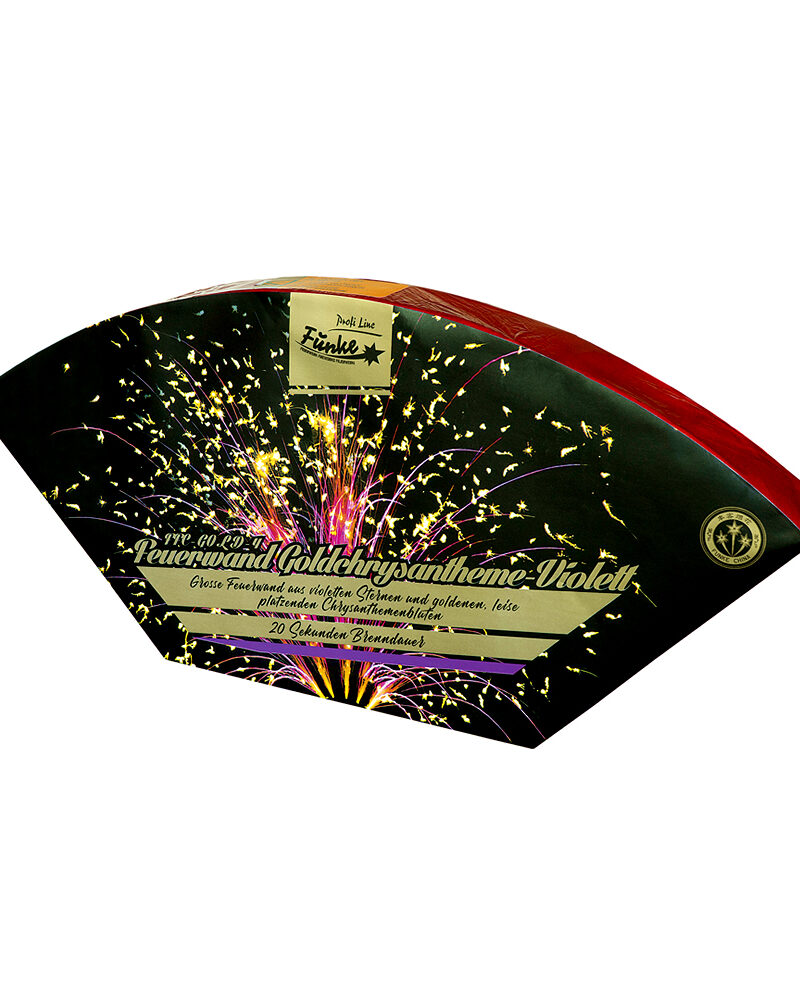 Feuerwand Goldchrysantheme-Violett