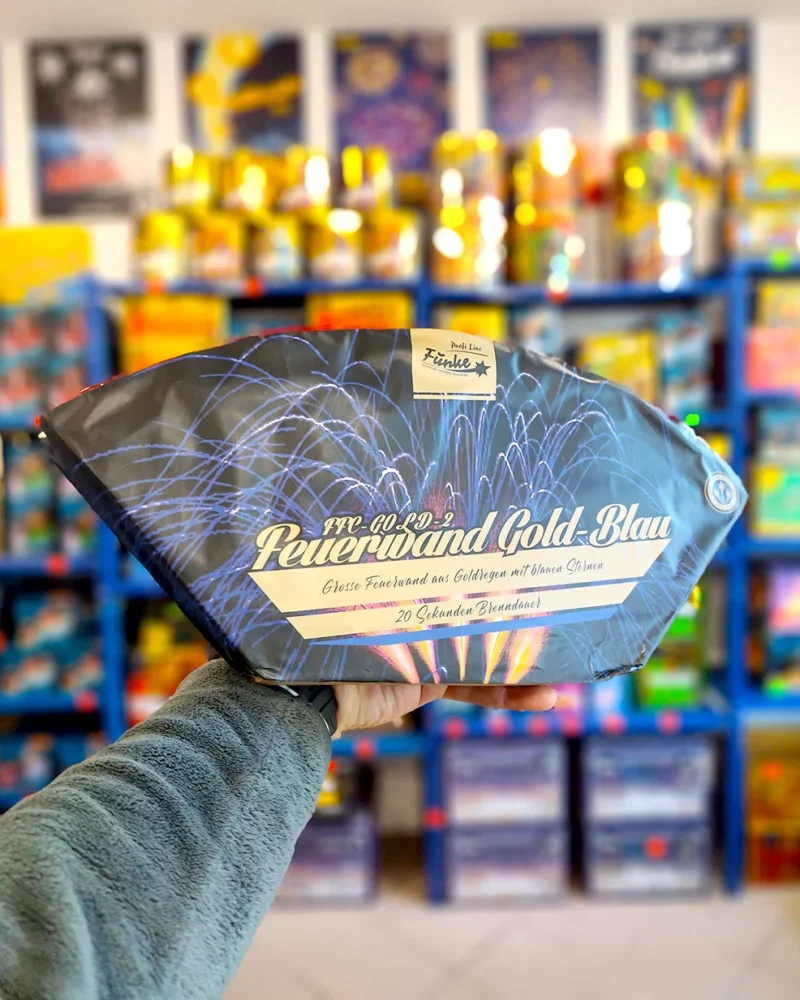 Feuerwand-Gold-Blau