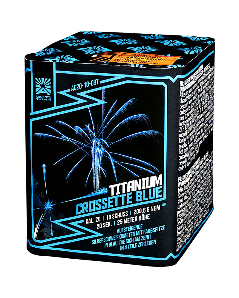 Titanium Crossette Blue