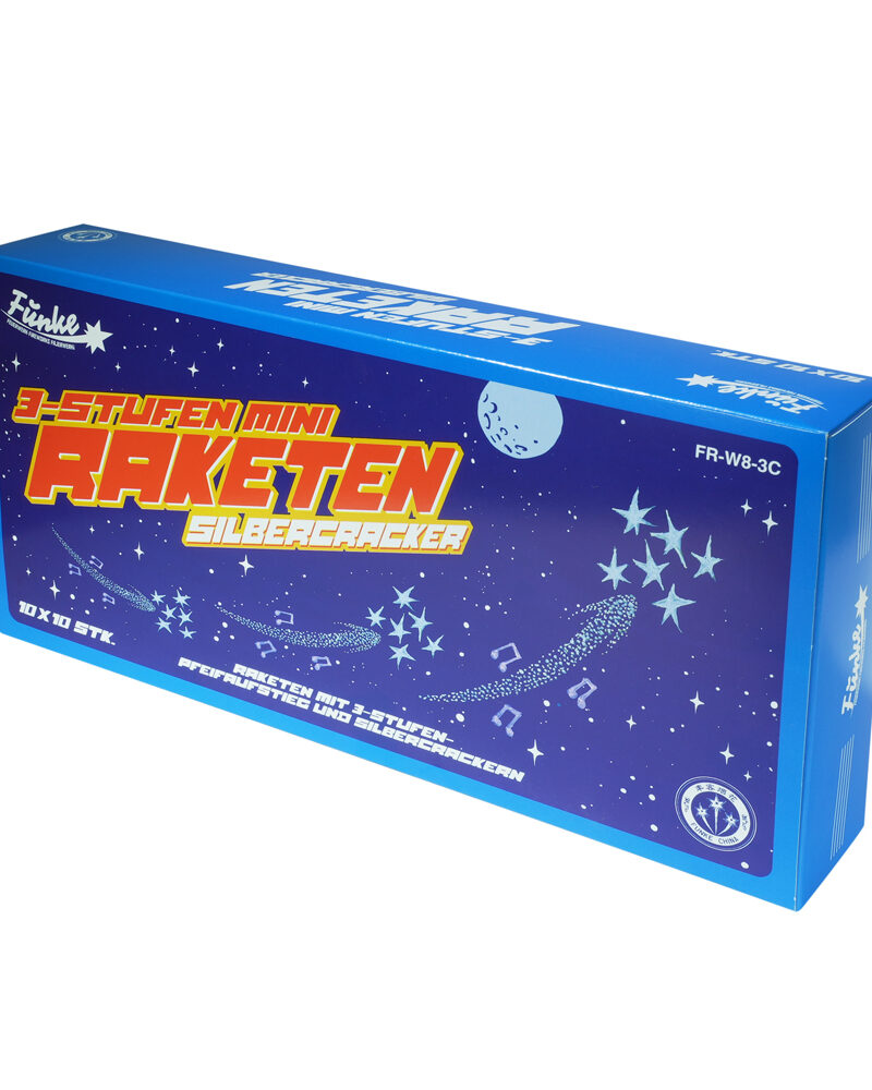 3-Stufen Mini-Raketen Silbercracker
