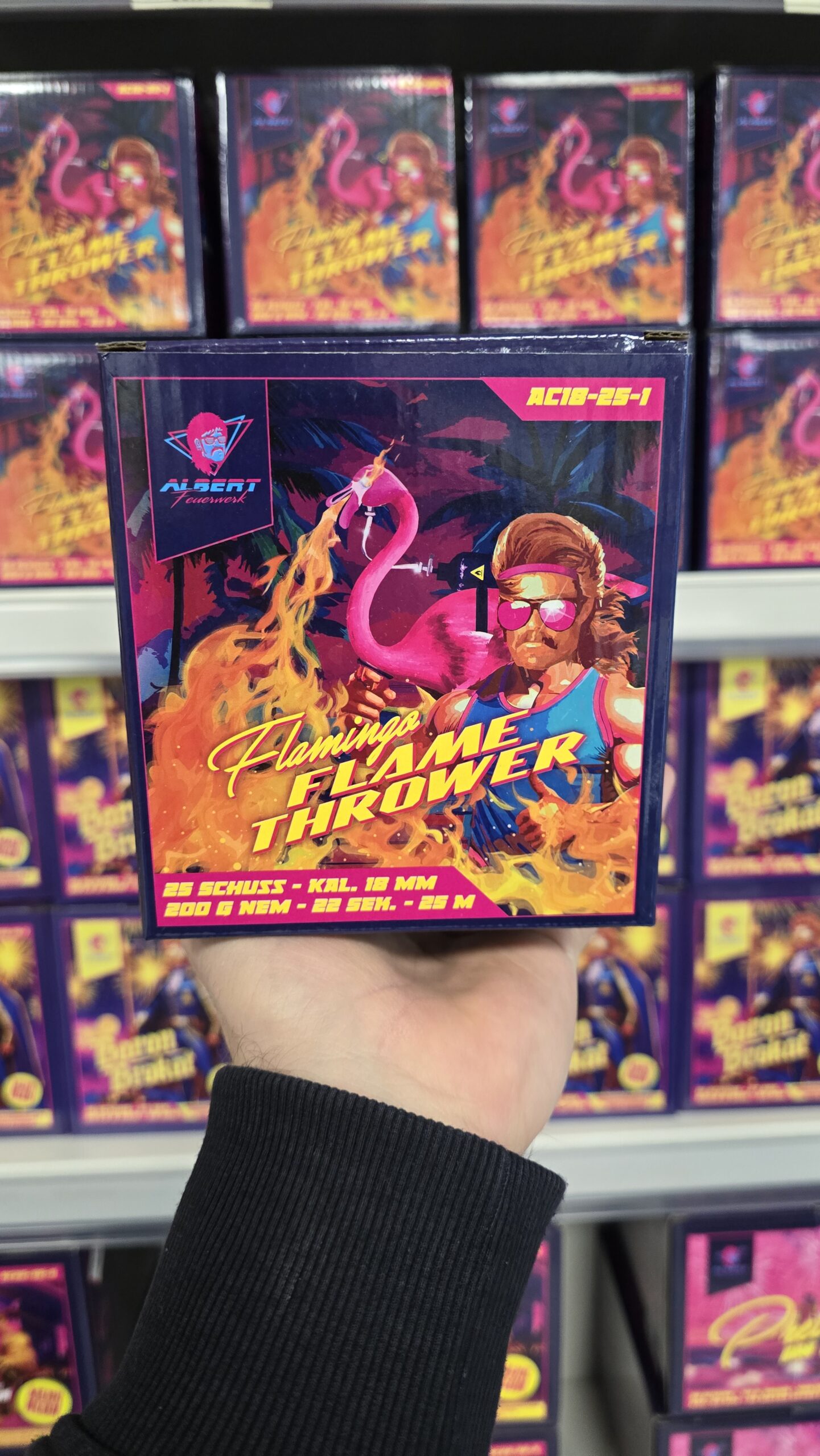 flamingo flame thrower
