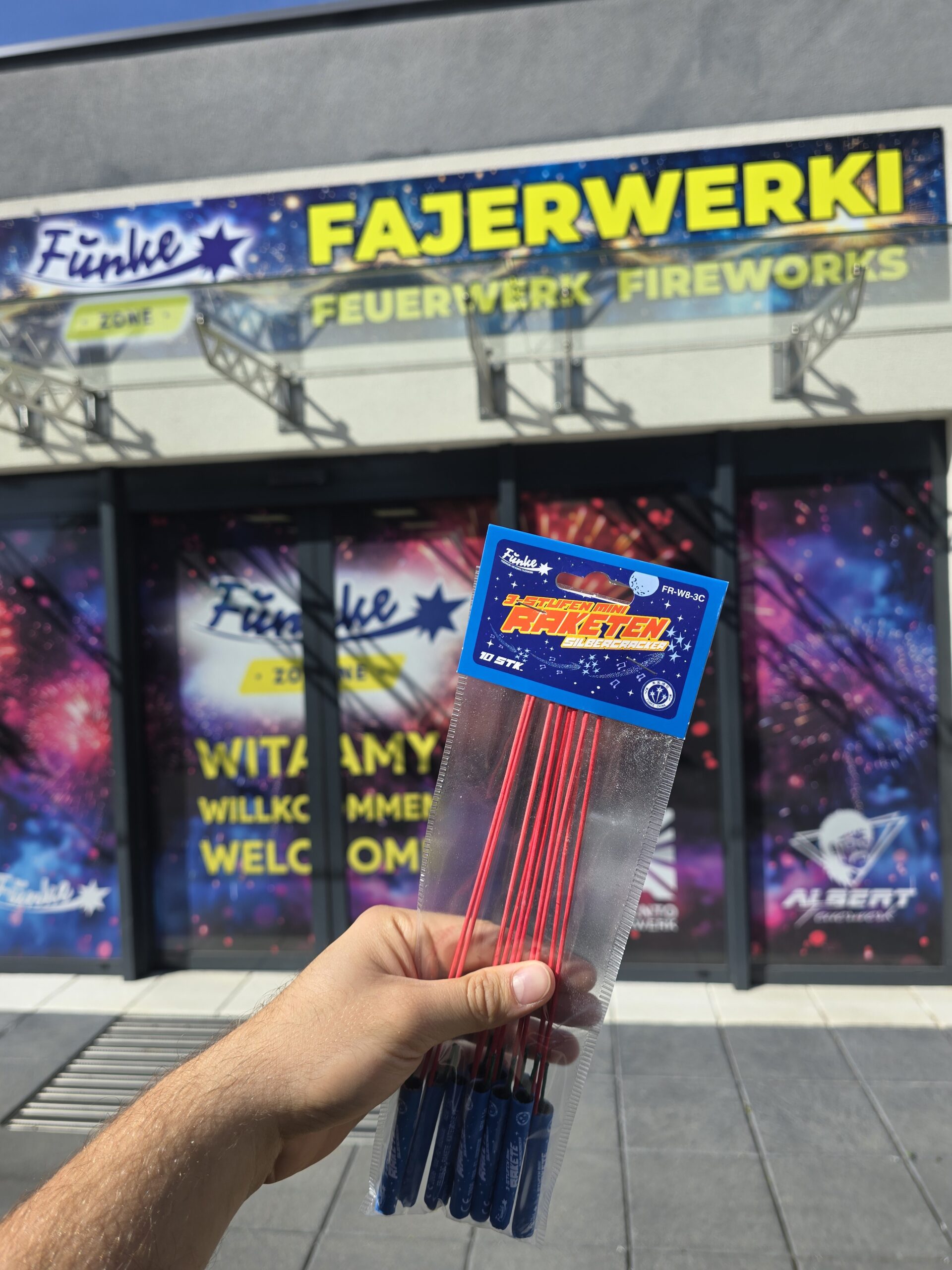 3-Stufen Mini-Raketen Silbercracker